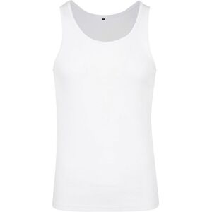 Build Your Brand Men's Plain Tank Top in White Size: Large White L Build Your Brand Men's Plain Tank Top in White Size: Large White L
