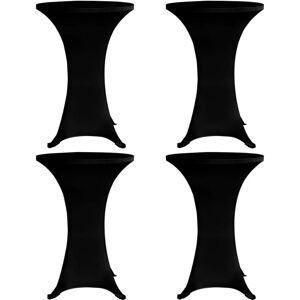 Berkfield Home Standing Table Cover √ò60 cm Black Stretch 4 pcs Black Berkfield Home Standing Table Cover √ò60 cm Black Stretch 4 pcs Black