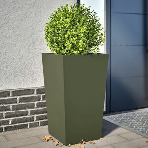 Berkfield Home Garden Planters Olive Green 2 pcs 45x45x75 cm Steel Size: 45 x 45 x 75 cm Green 45 x 45 x 75 cm Berkfield Home Garden Planters Olive Green 2 pcs 45x45x75 cm Steel Size: 45 x 45 x 75 cm Green 45 x 45 x 75 cm