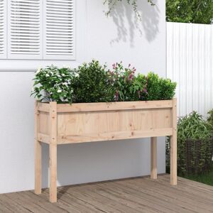 Berkfield Home Garden Planter with Legs 110x31x70 cm Solid Wood Pine in Brown Size: 110 x 31 x 70 cm Brown 110 x 31 x 70 cm Berkfield Home Garden Planter with Legs 110x31x70 cm Solid Wood Pine in Brown Size: 110 x 31 x 70 cm Brown 110 x 31 x 70 cm