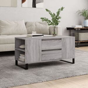 Berkfield Home Coffee Table Grey Sonoma 102x44.5x50 cm Engineered Wood Grey 102x44.5x50 cm Berkfield Home Coffee Table Grey Sonoma 102x44.5x50 cm Engineered Wood Grey 102x44.5x50 cm