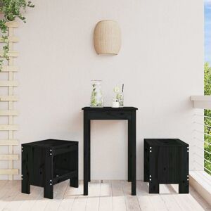 Berkfield Home Garden Stools 2 pcs Black 40x36x45 cm Solid Wood Pine Size: 40 x 36 x 45 cm Black 40 x 36 x 45 cm Berkfield Home Garden Stools 2 pcs Black 40x36x45 cm Solid Wood Pine Size: 40 x 36 x 45 cm Black 40 x 36 x 45 cm