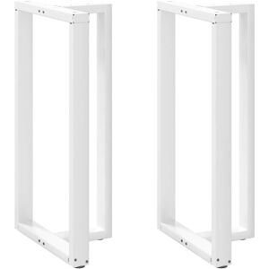 Berkfield Home Bar Table Legs T-Shaped 2 pcs White 60x35x(110-111) cm Steel White Berkfield Home Bar Table Legs T-Shaped 2 pcs White 60x35x(110-111) cm Steel White