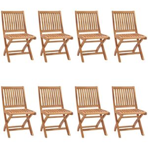 Berkfield Home Folding Garden Chairs 8 pcs Solid Teak Wood in Brown Brown Berkfield Home Folding Garden Chairs 8 pcs Solid Teak Wood in Brown Brown