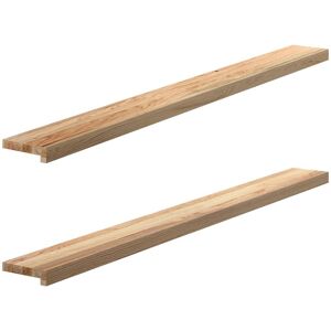 Berkfield Home Window Sills 2 pcs Untreated 160x15x2 cm Solid Wood Oak in Brown Size: Medium Brown Medium Berkfield Home Window Sills 2 pcs Untreated 160x15x2 cm Solid Wood Oak in Brown Size: Medium Brown Medium