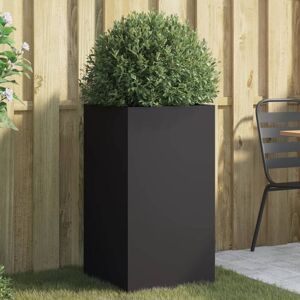 Berkfield Home Planter Black 42x38x75 cm Steel Size: 42 x 38 x 75 cm Black 42 x 38 x 75 cm Berkfield Home Planter Black 42x38x75 cm Steel Size: 42 x 38 x 75 cm Black 42 x 38 x 75 cm