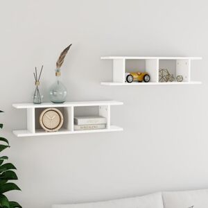 Berkfield Home Wall Shelves 2 pcs White 75x18x20 cm Engineered Wood Size: 75 x 18 x 20 cm White 75 x 18 x 20 cm Berkfield Home Wall Shelves 2 pcs White 75x18x20 cm Engineered Wood Size: 75 x 18 x 20 cm White 75 x 18 x 20 cm