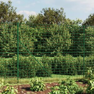 Berkfield Home Wire Mesh Fence Green 1.8x25 m Galvanised Steel Green Berkfield Home Wire Mesh Fence Green 1.8x25 m Galvanised Steel Green