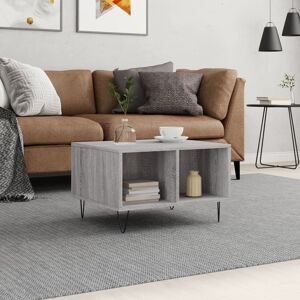 Berkfield Home Coffee Table Grey Sonoma 60x50x36.5 cm Engineered Wood Grey 60x50x36.5 cm Berkfield Home Coffee Table Grey Sonoma 60x50x36.5 cm Engineered Wood Grey 60x50x36.5 cm