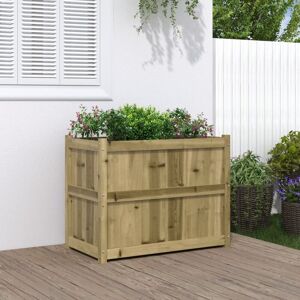 Berkfield Home Garden Planter 90x50x70 cm Impregnated Wood Pine in Brown Size: 90 x 50 x 70 cm Brown 90 x 50 x 70 cm Berkfield Home Garden Planter 90x50x70 cm Impregnated Wood Pine in Brown Size: 90 x 50 x 70 cm Brown 90 x 50 x 70 cm