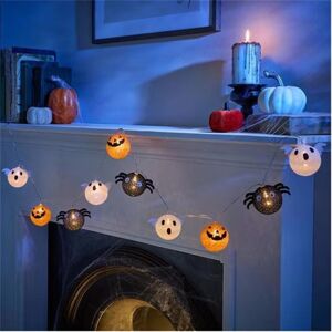 Garden Greatness Halloween Bauble LED String Lights - Set of 10 in Black Size: 1 Pack Black 1 Pack Garden Greatness Halloween Bauble LED String Lights - Set of 10 in Black Size: 1 Pack Black 1 Pack