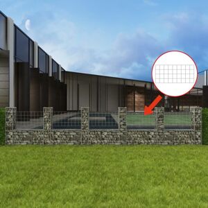 Berkfield Home Gabion Basket U-Shape Galvanised Steel 570x20x100 cm in Silver Size: 570 x 20 x 100 cm Silver 570 x 20 x 100 cm Berkfield Home Gabion Basket U-Shape Galvanised Steel 570x20x100 cm in Silver Size: 570 x 20 x 100 cm Silver 570 x 20 x 100 cm