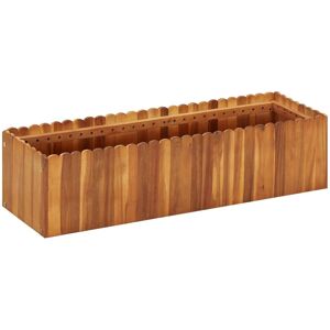 Berkfield Home Garden Raised Bed 100x30x25 cm Solid Acacia Wood in Brown Size: 100 x 30 x 25 cm Brown 100 x 30 x 25 cm Berkfield Home Garden Raised Bed 100x30x25 cm Solid Acacia Wood in Brown Size: 100 x 30 x 25 cm Brown 100 x 30 x 25 cm