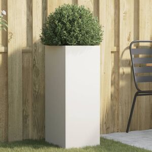 Berkfield Home Planter White 32x29x75 cm Steel Size: 32 x 29 x 75 cm White 32 x 29 x 75 cm Berkfield Home Planter White 32x29x75 cm Steel Size: 32 x 29 x 75 cm White 32 x 29 x 75 cm