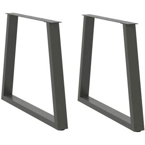 Berkfield Home Dining Table Legs V-Shape 2 pcs Anthracite 80x(72-73.3) cm Steel in Black Black Berkfield Home Dining Table Legs V-Shape 2 pcs Anthracite 80x(72-73.3) cm Steel in Black Black