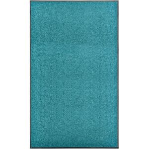 Berkfield Home Doormat Washable Cyan 90x150 cm in Black Black 90x150 cm Berkfield Home Doormat Washable Cyan 90x150 cm in Black Black 90x150 cm