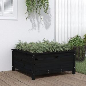 Berkfield Home Garden Planter Black 82.5x82.5x39 cm Solid Wood Pine Black 82.5x82.5x39 cm Berkfield Home Garden Planter Black 82.5x82.5x39 cm Solid Wood Pine Black 82.5x82.5x39 cm