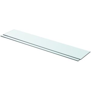 Berkfield Home Shelves 2 pcs Panel Glass Clear 80x15 cm Clear 80x15 cm Berkfield Home Shelves 2 pcs Panel Glass Clear 80x15 cm Clear 80x15 cm