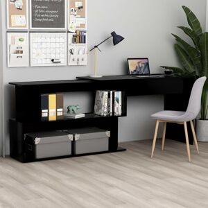 Berkfield Home Corner Desk Black 200x50x76 cm Engineered Wood Size: 200 x 50 x 76 cm Black 200 x 50 x 76 cm Berkfield Home Corner Desk Black 200x50x76 cm Engineered Wood Size: 200 x 50 x 76 cm Black 200 x 50 x 76 cm