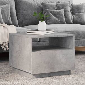 Berkfield Home Coffee Table with LED Lights Concrete Grey 50x49x40 cm Size: 50 x 49 x 40 cm Grey 50 x 49 x 40 cm Berkfield Home Coffee Table with LED Lights Concrete Grey 50x49x40 cm Size: 50 x 49 x 40 cm Grey 50 x 49 x 40 cm