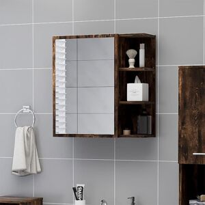 Berkfield Home Bathroom Mirror Cabinet Smoked Oak 62.5x20.5x64cm Engineered Wood in Brown Size: 62.5x20.5x64 cm Brown 62.5x20.5x64 cm Berkfield Home Bathroom Mirror Cabinet Smoked Oak 62.5x20.5x64cm Engineered Wood in Brown Size: 62.5x20.5x64 cm Brown 62.5x20.5x64 cm