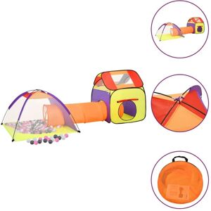 Berkfield Home Children Play Tent with 250 Balls Multicolour 338x123x111 cm Size: 338 x 123 x 111 cm Multicolor 338 x 123 x 111 cm Berkfield Home Children Play Tent with 250 Balls Multicolour 338x123x111 cm Size: 338 x 123 x 111 cm Multicolor 338 x 123 x 111 cm