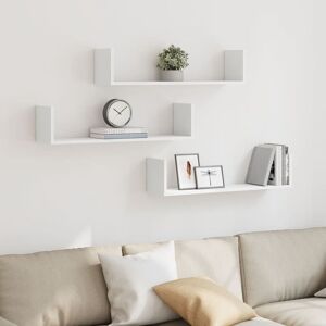 Berkfield Home Wall Shelves 3 pcs White 80x18x18 cm Engineered Wood Size: 80 x 18 x 18 cm White 80 x 18 x 18 cm Berkfield Home Wall Shelves 3 pcs White 80x18x18 cm Engineered Wood Size: 80 x 18 x 18 cm White 80 x 18 x 18 cm