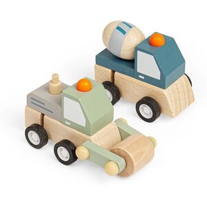 Bigjigs Toys Wind-Up Trucks (Mixer & Roller) Multicolor Bigjigs Toys Wind-Up Trucks (Mixer & Roller) Multicolor
