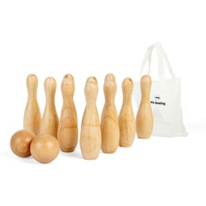 Bigjigs Toys 10 Pin Bowling Set in Brown Brown Bigjigs Toys 10 Pin Bowling Set in Brown Brown