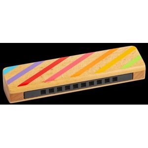 Bigjigs Toys Wooden Harmonica - Children's Wooden Instruments Multicolor Bigjigs Toys Wooden Harmonica - Children's Wooden Instruments Multicolor