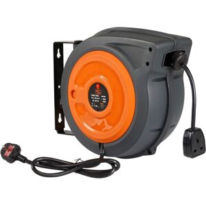 Superhandy Industrial Polypropylene Retractable Extension Cord Reel 15mx2.5mm²x3G in Grey Grey Superhandy Industrial Polypropylene Retractable Extension Cord Reel 15mx2.5mm²x3G in Grey Grey