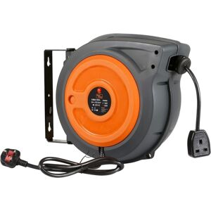 Superhandy Industrial Polypropylene Retractable Extension Cord Reel 20mx2.5mm²x3G in Grey Grey Superhandy Industrial Polypropylene Retractable Extension Cord Reel 20mx2.5mm²x3G in Grey Grey