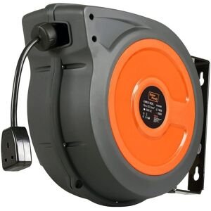 Superhandy Industrial Polypropylene Retractable Extension Cord Reel 15mx1.5mm²x3G in Grey Grey Superhandy Industrial Polypropylene Retractable Extension Cord Reel 15mx1.5mm²x3G in Grey Grey