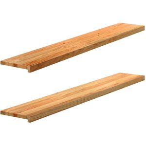 Berkfield Home Window Sills 2 pcs Light Brown 160x25x2 cm Solid Wood Oak Size: Medium Brown Medium Berkfield Home Window Sills 2 pcs Light Brown 160x25x2 cm Solid Wood Oak Size: Medium Brown Medium