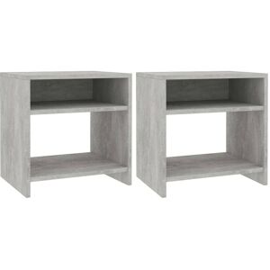 Berkfield Home Bedside Cabinets 2 pcs Concrete Grey 40x30x40 cm Engineered Wood Size: 40 x 30 x 40 cm Grey 40 x 30 x 40 cm Berkfield Home Bedside Cabinets 2 pcs Concrete Grey 40x30x40 cm Engineered Wood Size: 40 x 30 x 40 cm Grey 40 x 30 x 40 cm