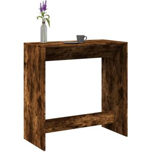 Berkfield Home Bar Table Smoked Oak 102x50x103.5 cm Engineered Wood in Brown Brown 102x50x103.5 cm Berkfield Home Bar Table Smoked Oak 102x50x103.5 cm Engineered Wood in Brown Brown 102x50x103.5 cm
