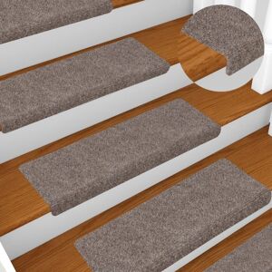 Berkfield Home Stair Mats 15 pcs Needle Punch 65x21x4 cm Cream Size: Medium Cream Medium Berkfield Home Stair Mats 15 pcs Needle Punch 65x21x4 cm Cream Size: Medium Cream Medium