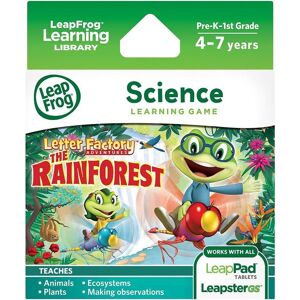 Leapfrog LeapPad Letter Factory Adventures The Rainforest Multicolor Leapfrog LeapPad Letter Factory Adventures The Rainforest Multicolor