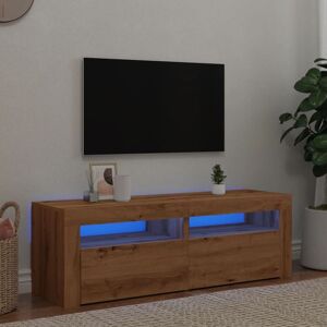 Berkfield Home TV Cabinet with LED Lights Artisan Oak 120x35x40 cm Engineered Wood in Brown Size: 120 x 35 x 40 cm Brown 120 x 35 x 40 cm Berkfield Home TV Cabinet with LED Lights Artisan Oak 120x35x40 cm Engineered Wood in Brown Size: 120 x 35 x 40 cm Brown 120 x 35 x 40 cm