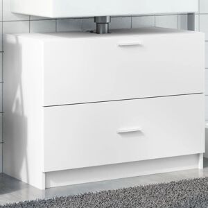 Berkfield Home Sink Cabinet White 78x37x59 cm Engineered Wood Size: 78 x 37 x 59 cm White 78 x 37 x 59 cm Berkfield Home Sink Cabinet White 78x37x59 cm Engineered Wood Size: 78 x 37 x 59 cm White 78 x 37 x 59 cm