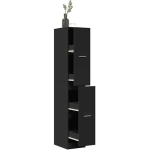Berkfield Home Apothecary Cabinet Black 30x41x174.5 cm Engineered Wood in Black Black 30x41x174.5 cm Berkfield Home Apothecary Cabinet Black 30x41x174.5 cm Engineered Wood in Black Black 30x41x174.5 cm
