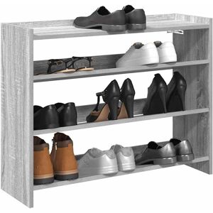Berkfield Home Shoe Rack Grey Sonoma 80x25x62 cm Engineered Wood Size: 80 x 25 x 62 cm Grey 80 x 25 x 62 cm Berkfield Home Shoe Rack Grey Sonoma 80x25x62 cm Engineered Wood Size: 80 x 25 x 62 cm Grey 80 x 25 x 62 cm