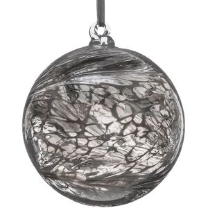 Sienna Glass 15cm Friendship Ball Pastel Silver Silver Sienna Glass 15cm Friendship Ball Pastel Silver Silver