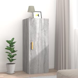 Berkfield Home Wall Cabinet Grey Sonoma 34.5x34x90 cm Engineered Wood Grey 34.5x34x90 cm Berkfield Home Wall Cabinet Grey Sonoma 34.5x34x90 cm Engineered Wood Grey 34.5x34x90 cm