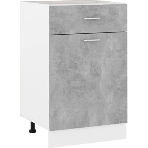 Berkfield Home Drawer Bottom Cabinet Concrete Grey 50x46x81.5 cm Engineered Wood Grey 50x46x81.5 cm Berkfield Home Drawer Bottom Cabinet Concrete Grey 50x46x81.5 cm Engineered Wood Grey 50x46x81.5 cm