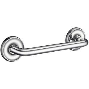 Smedbo UK Polished Chrome Grab Bar Bathroom Safety Hand Rail 27cm in Silver Silver Smedbo UK Polished Chrome Grab Bar Bathroom Safety Hand Rail 27cm in Silver Silver
