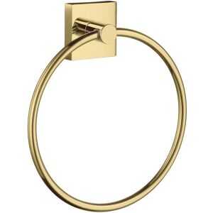 Smedbo UK Polished Brass Towel Ring Wall Mounted Bathroom Storage Organiser in Gold Gold Smedbo UK Polished Brass Towel Ring Wall Mounted Bathroom Storage Organiser in Gold Gold