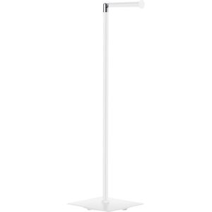 Smedbo UK White Stainless Steel Toilet Roll Holder Free Standing Square Base White Smedbo UK White Stainless Steel Toilet Roll Holder Free Standing Square Base White