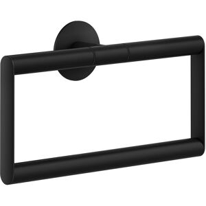 Smedbo UK Black Stainless Steel Towel Ring Self Adhesive Wall Mounted Storage Black Smedbo UK Black Stainless Steel Towel Ring Self Adhesive Wall Mounted Storage Black