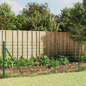 Berkfield Home Wire Mesh Fence with Flange Green 0.8x10 m Green Berkfield Home Wire Mesh Fence with Flange Green 0.8x10 m Green